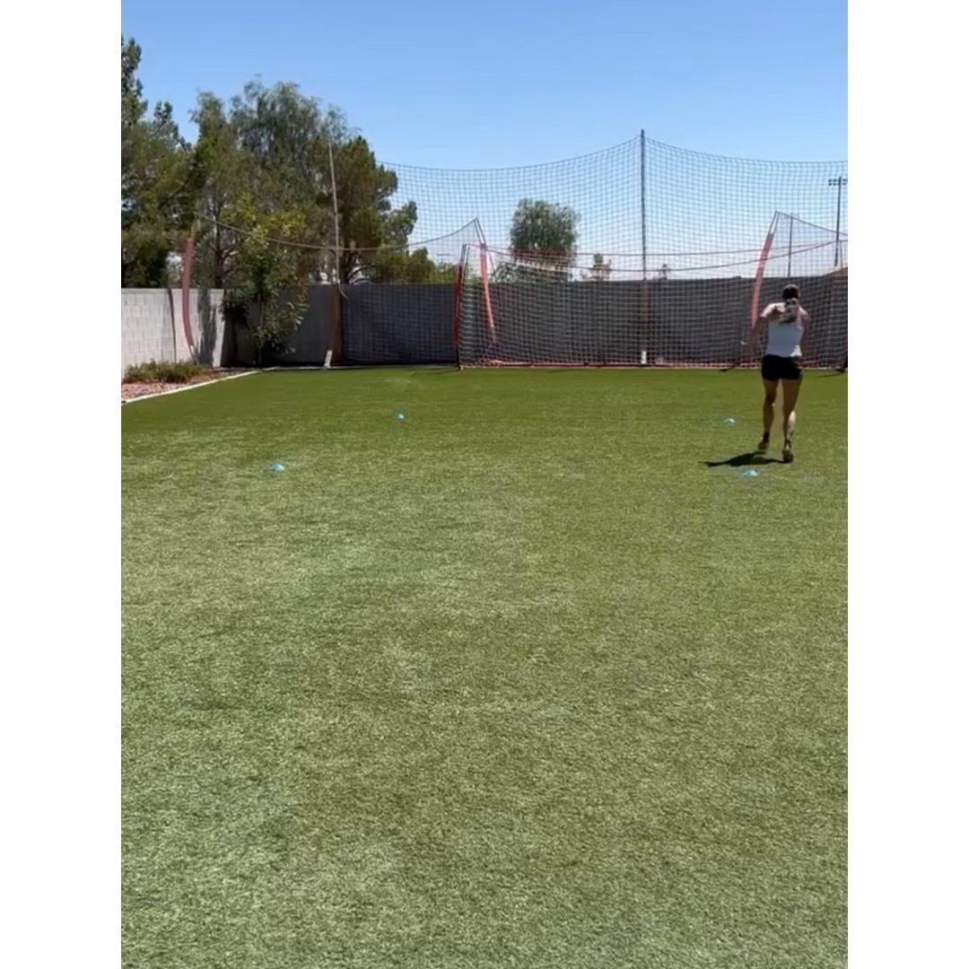 Sprint + Back Pedal around a square