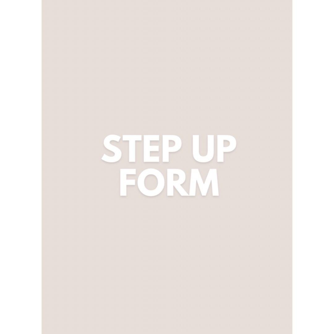 HOW TO correctly do a step up