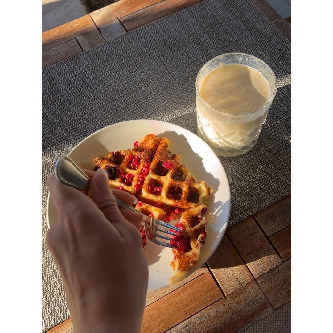 Fluffy Protein Waffles