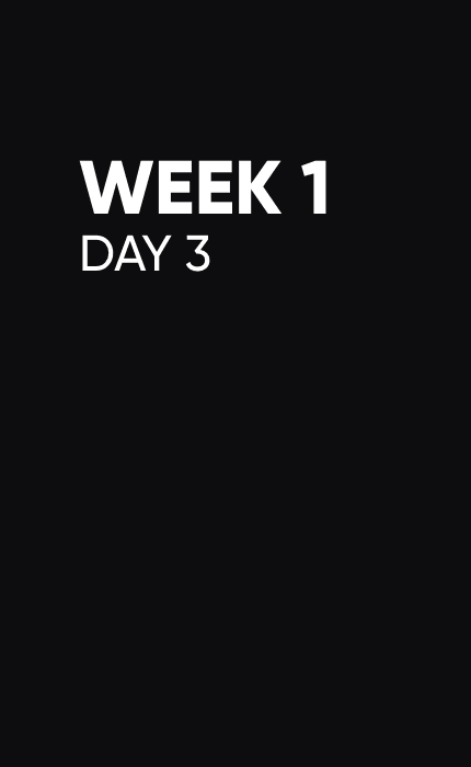 Week 1 | Day 3