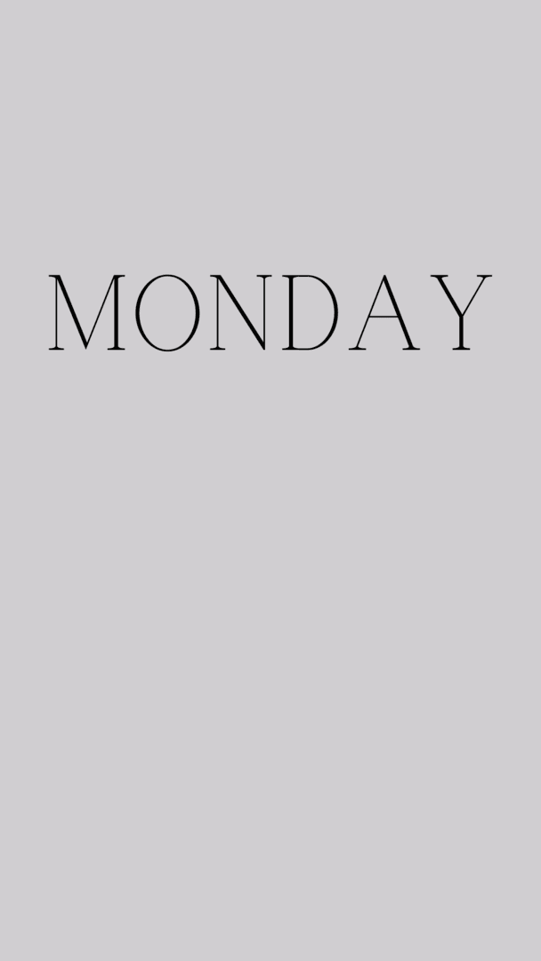 Week 2: Monday