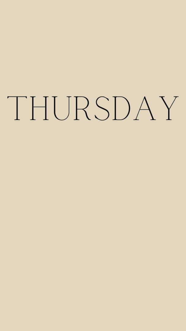 Week 2: Thursday 