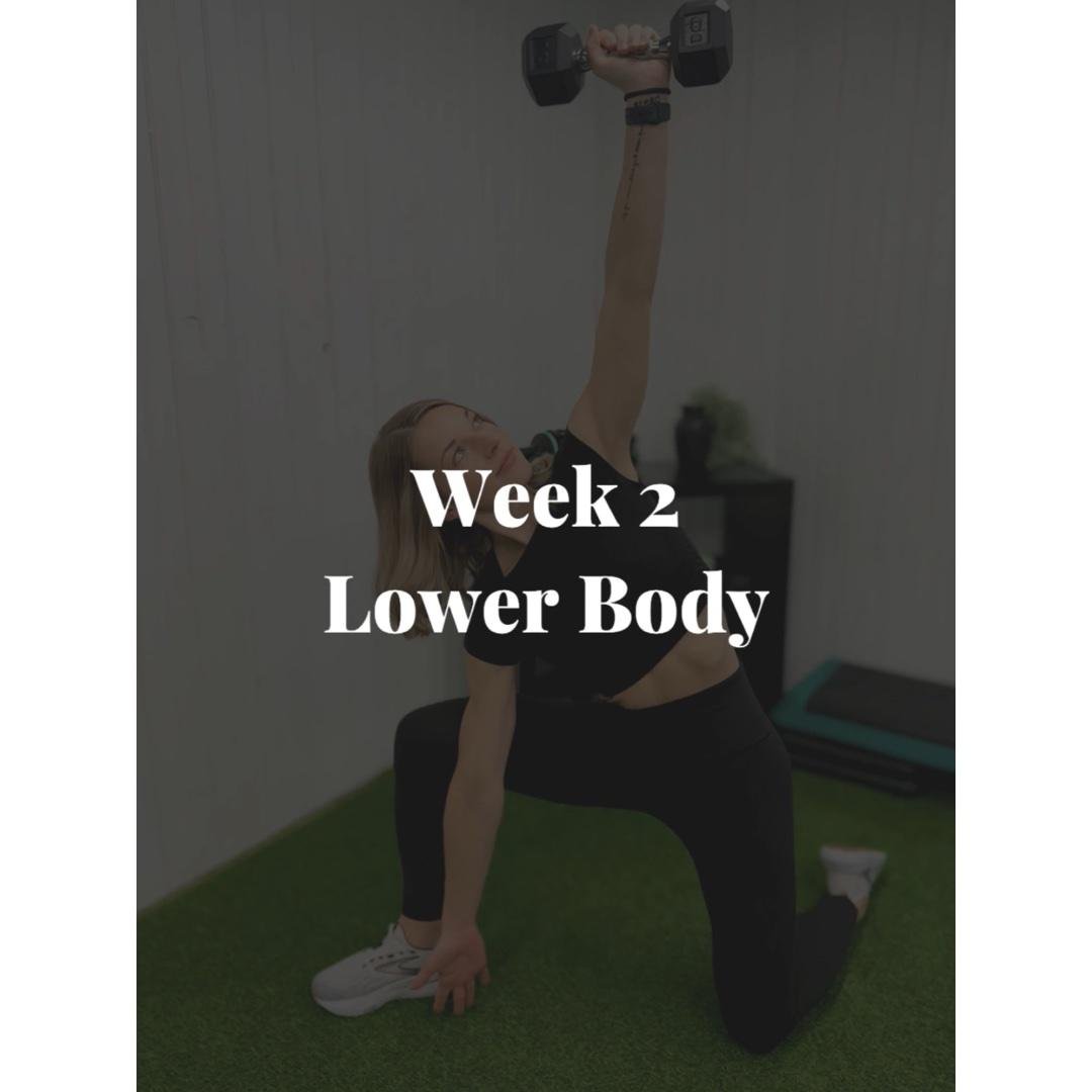Week 2: Lower Body