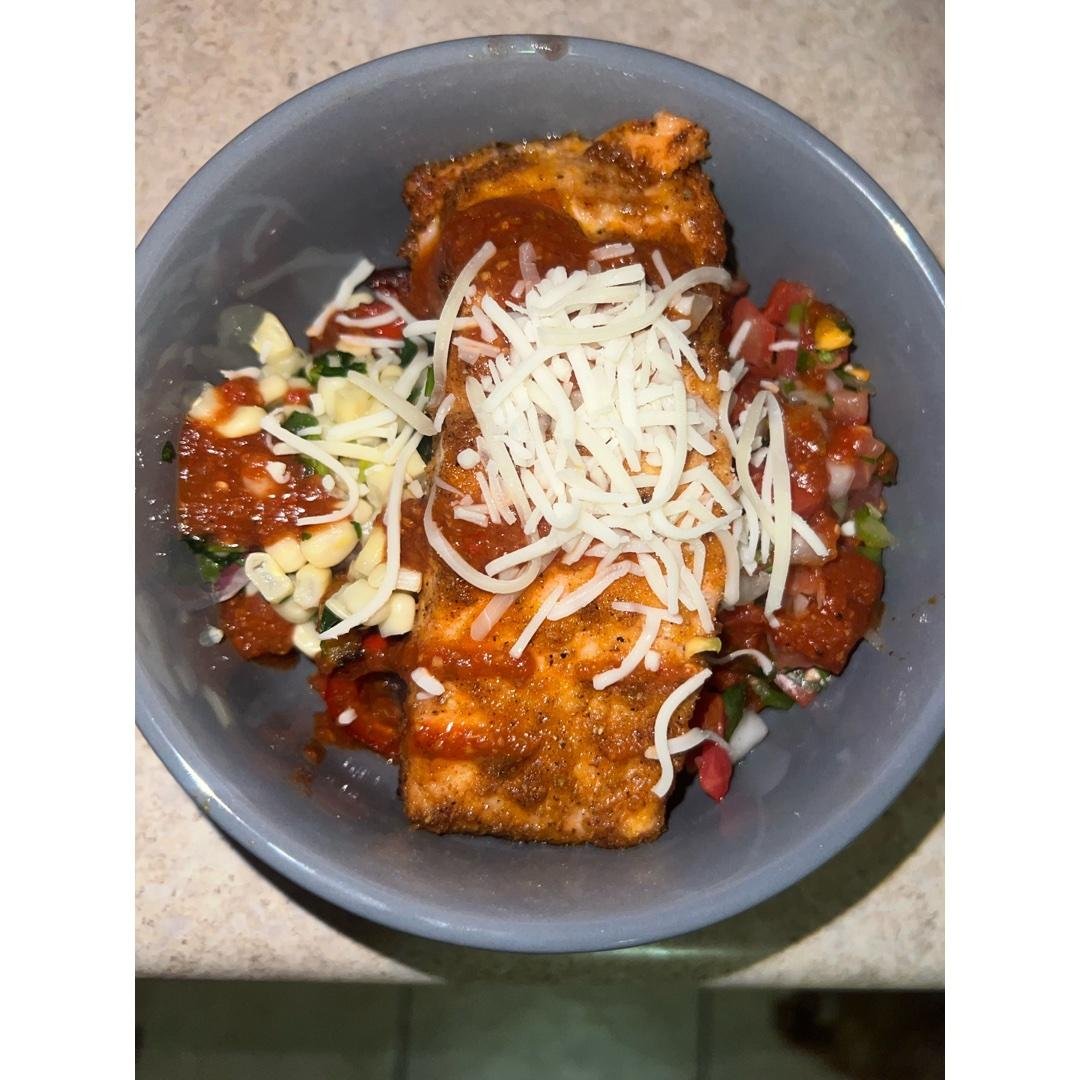 Salmon Burrito Bowl