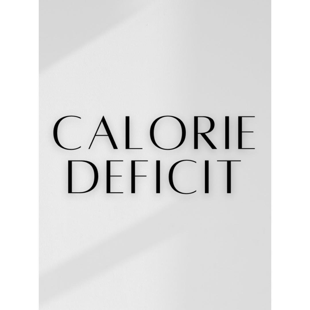 Calorie deficit for fat loss