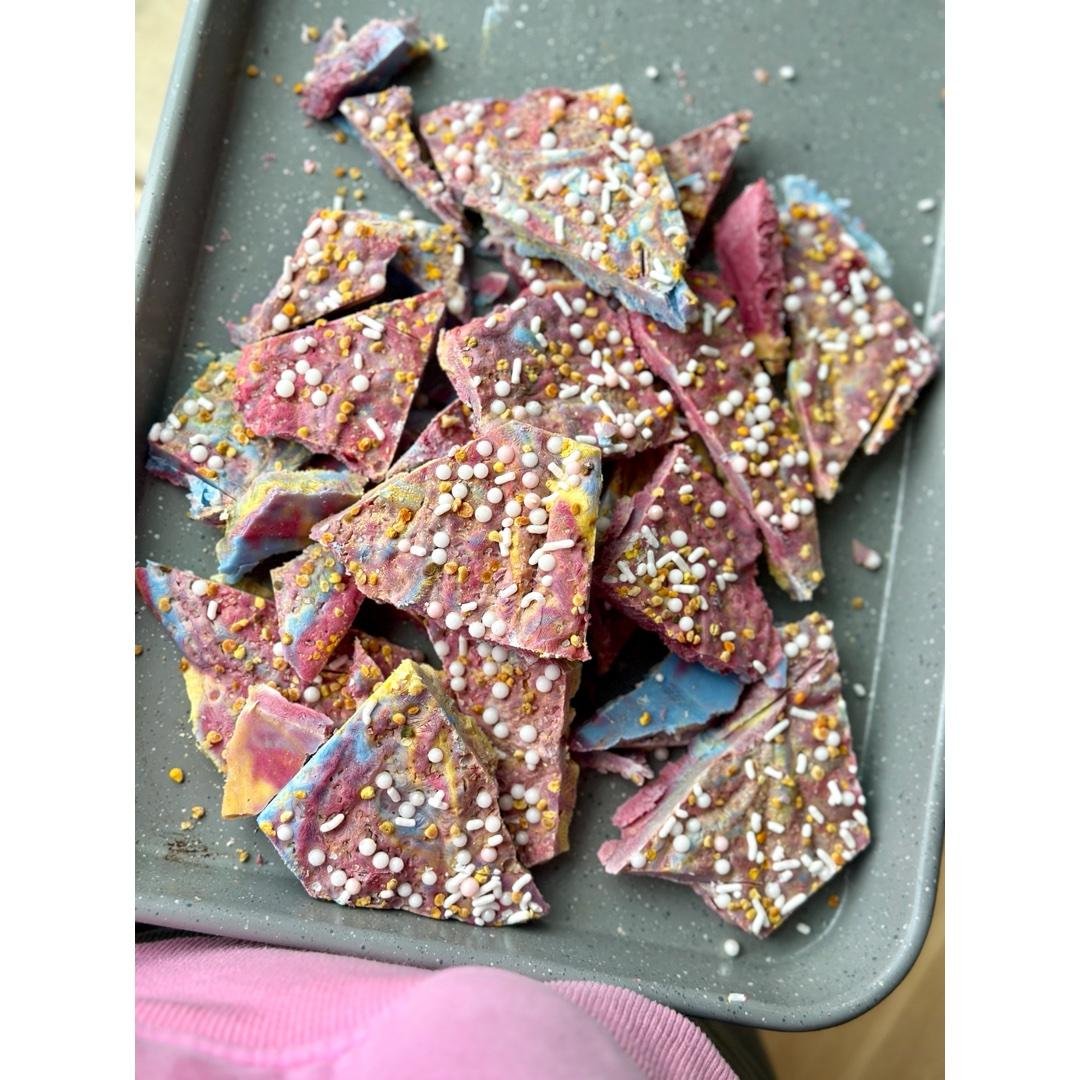 Toddler Snack: Unicorn Yogurt Bark