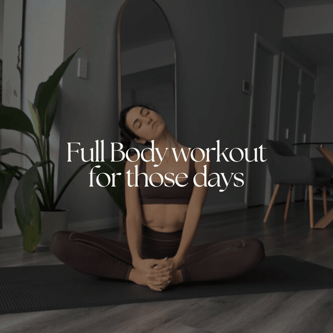 Low-Impact Full Body Workout  for those days - HOME