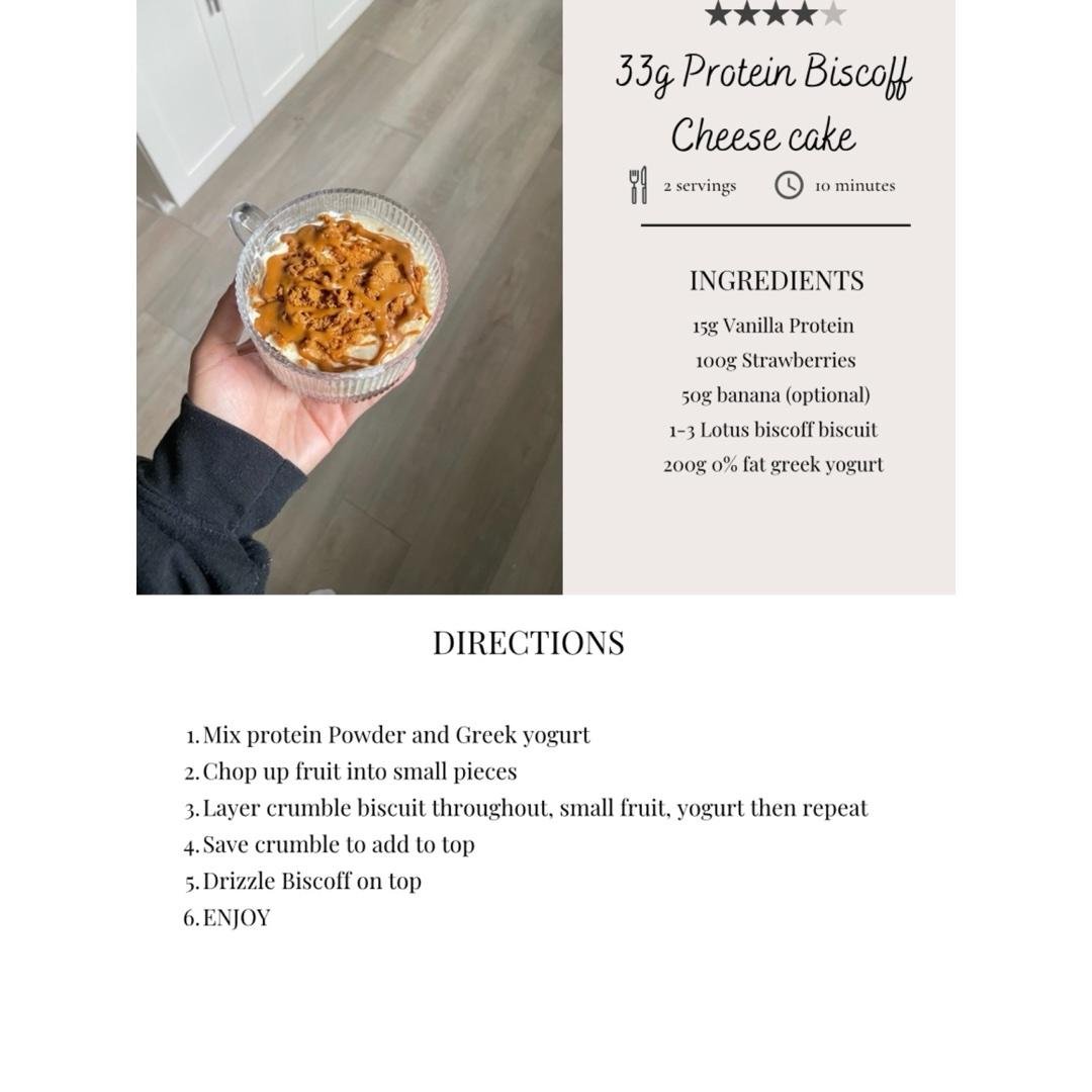 Protein Biscoff
Cheese cake