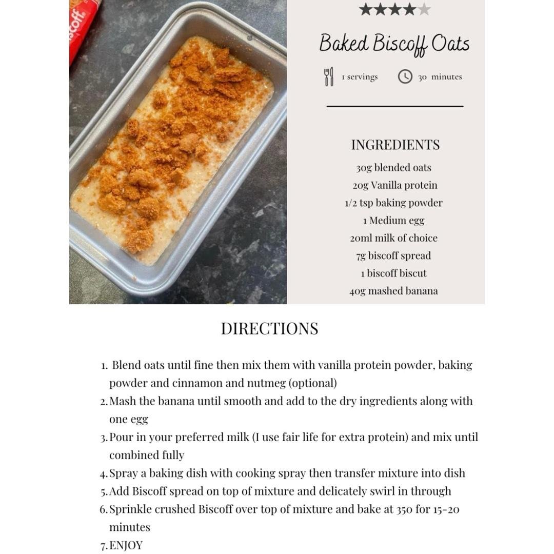 Baked Biscoff Oats
