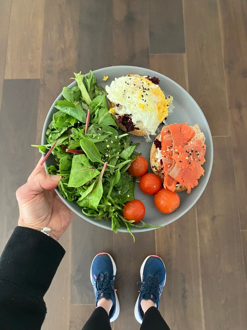 Egg and Smoked Salmon Muffin