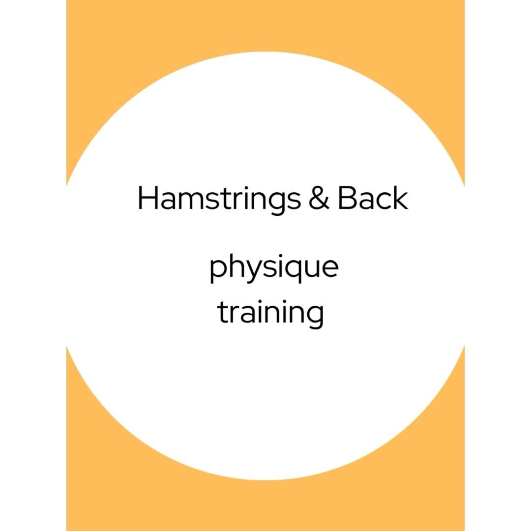 🔥 Hamstring & Back Strength Routine