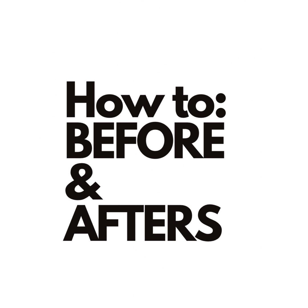 Before & after photos