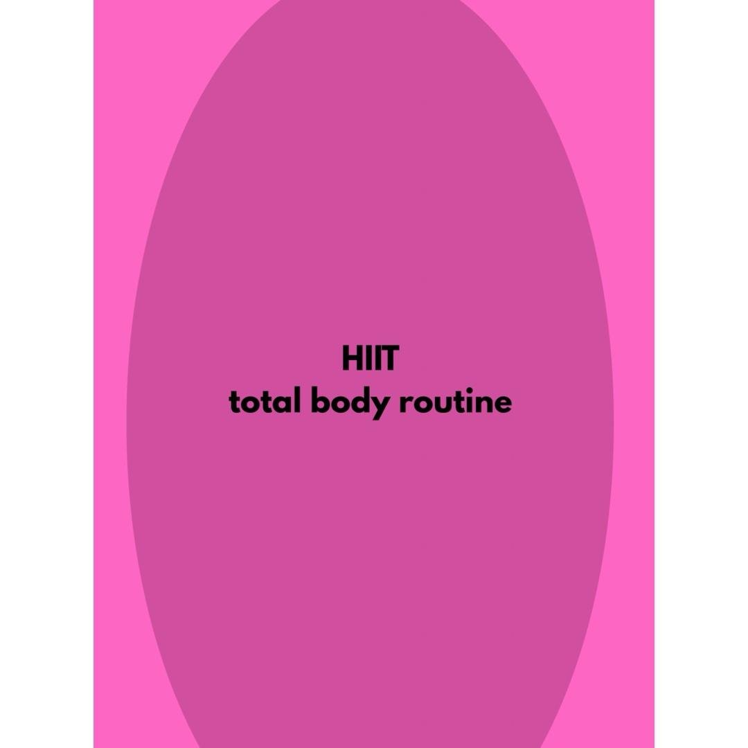 30 min HIIT + 15 min core