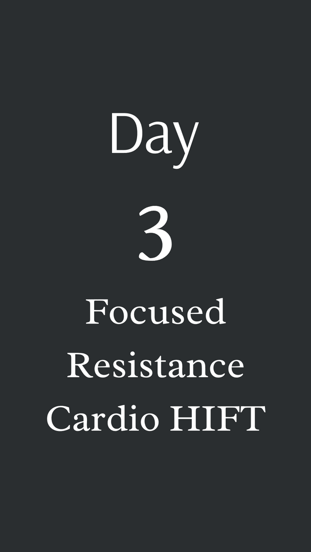 Day 3: Focused Resistance - Cardio HIFT