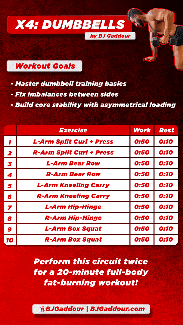 Day #7 - X4: Dumbbells