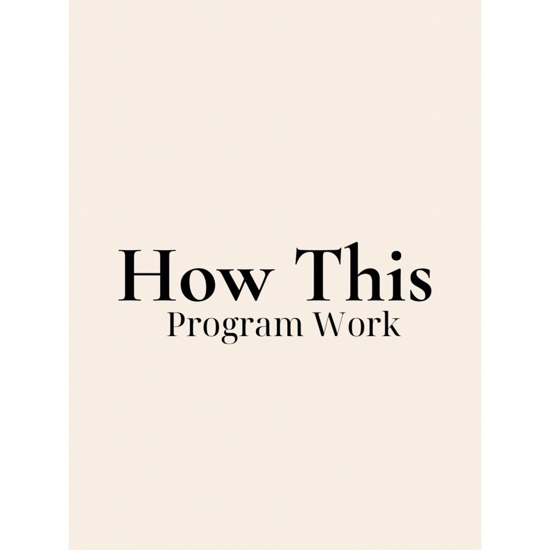 How this Program Works