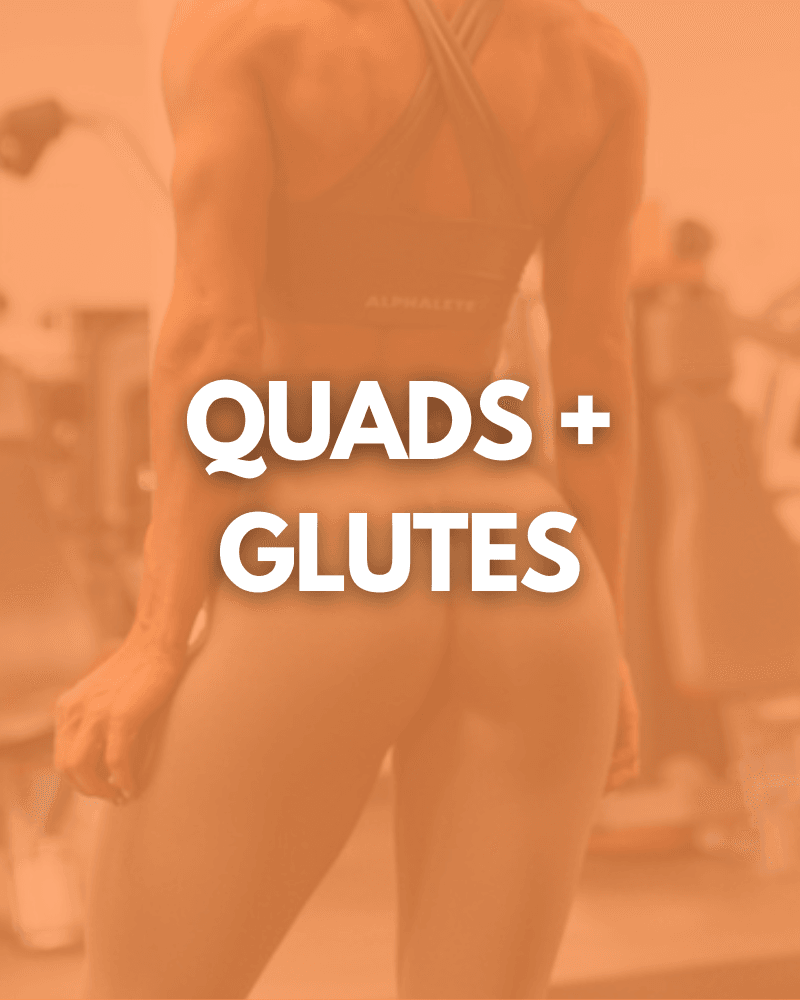 Quad + Glute Focus 
( high volume week)