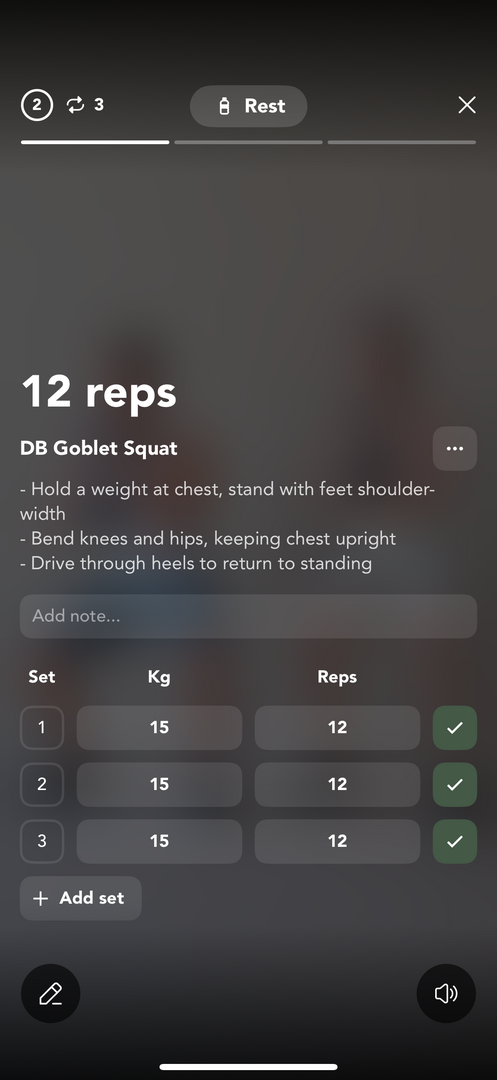 Notes & Logging in the app