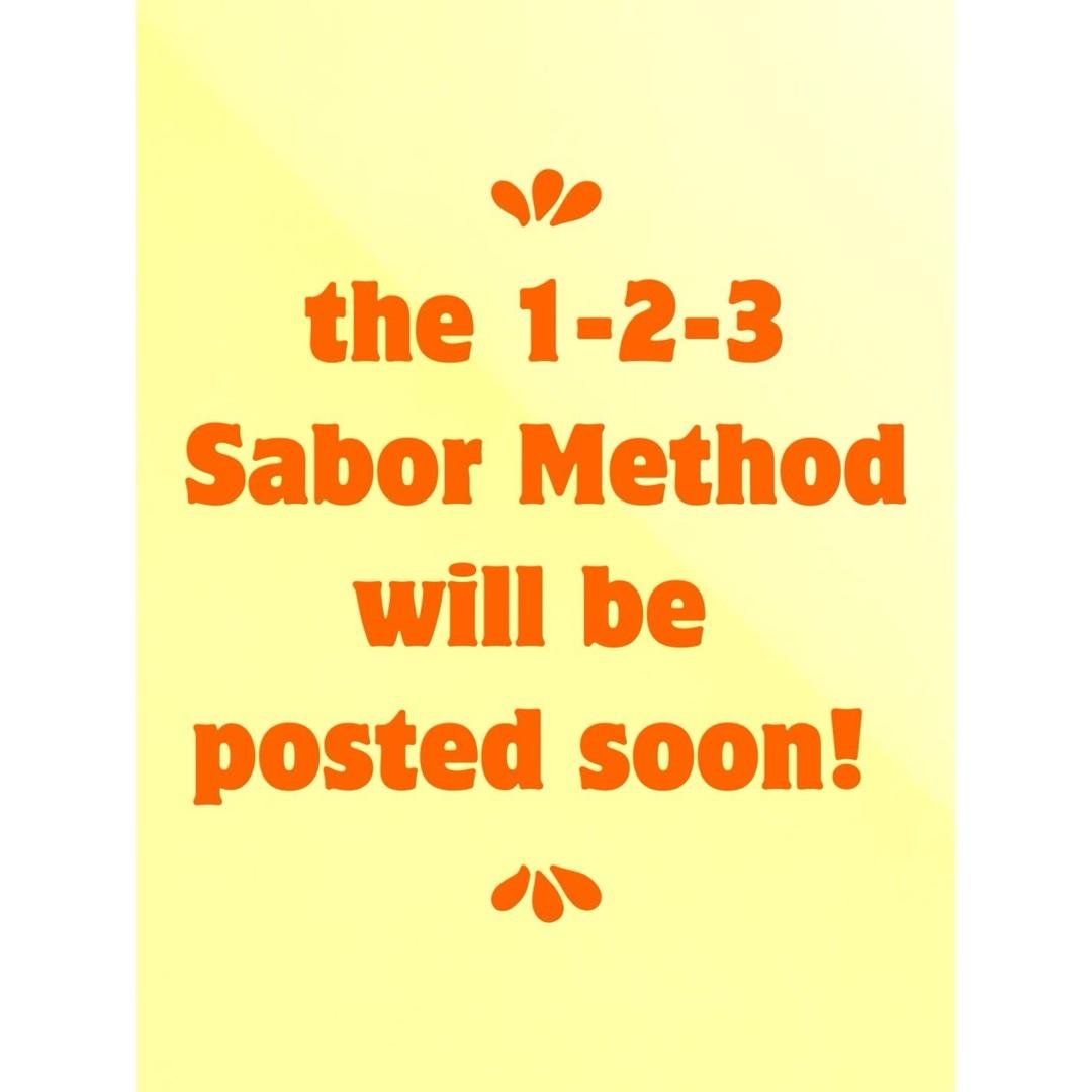1-2-3 Sabor Method