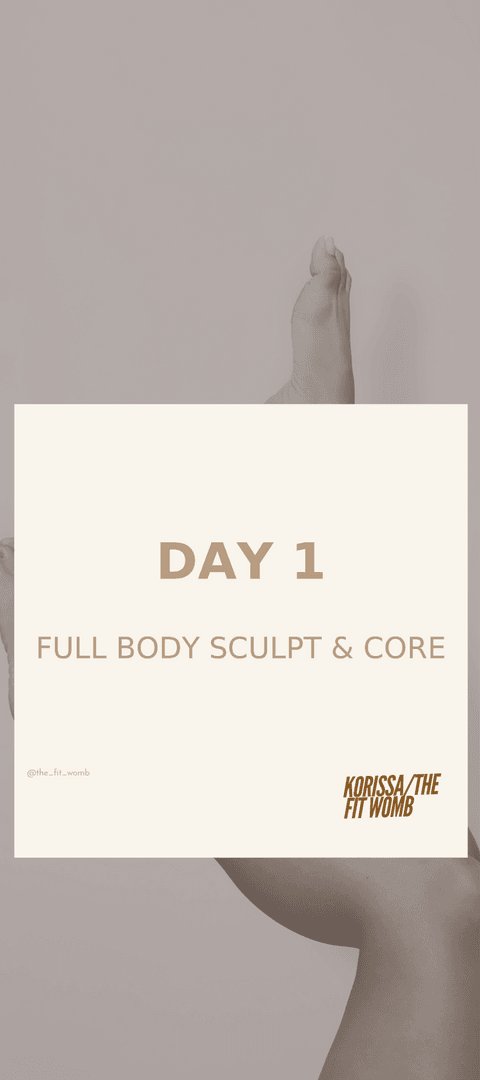 Full Body sculpt And Core Focus 30min