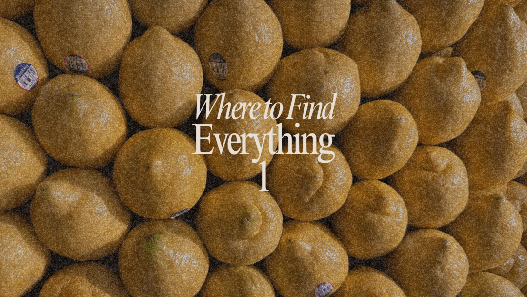 Tour - Where to Find Everything
