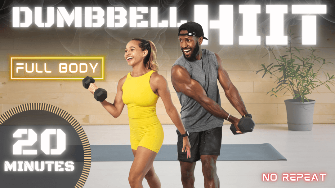 20 Minute Full Body Dumbbell HIIT/ Strength Training Workout