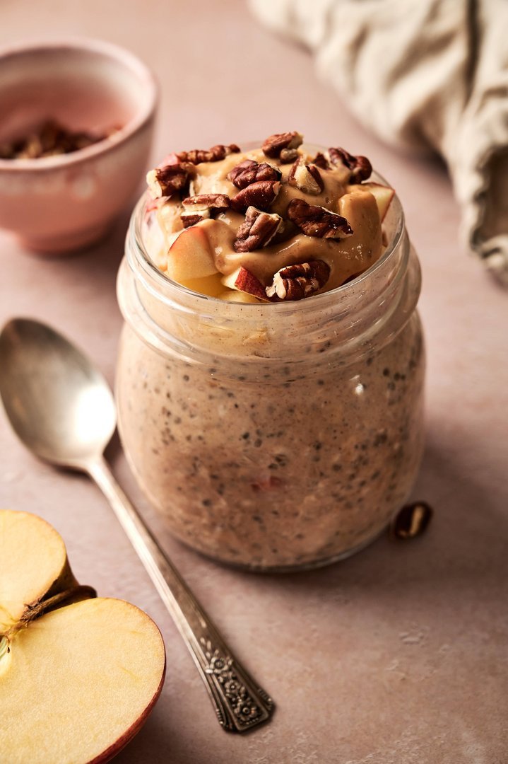 Apple Pie Protein Overnight Oats