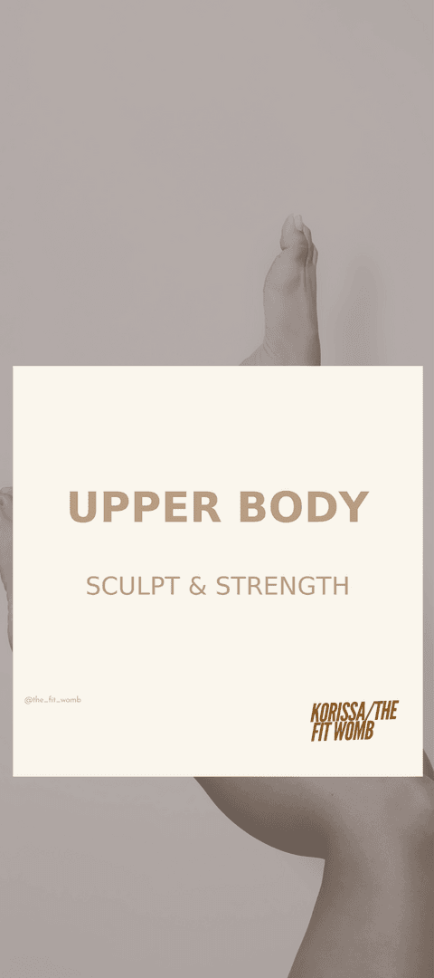 Upper Body Sculpt & Strength