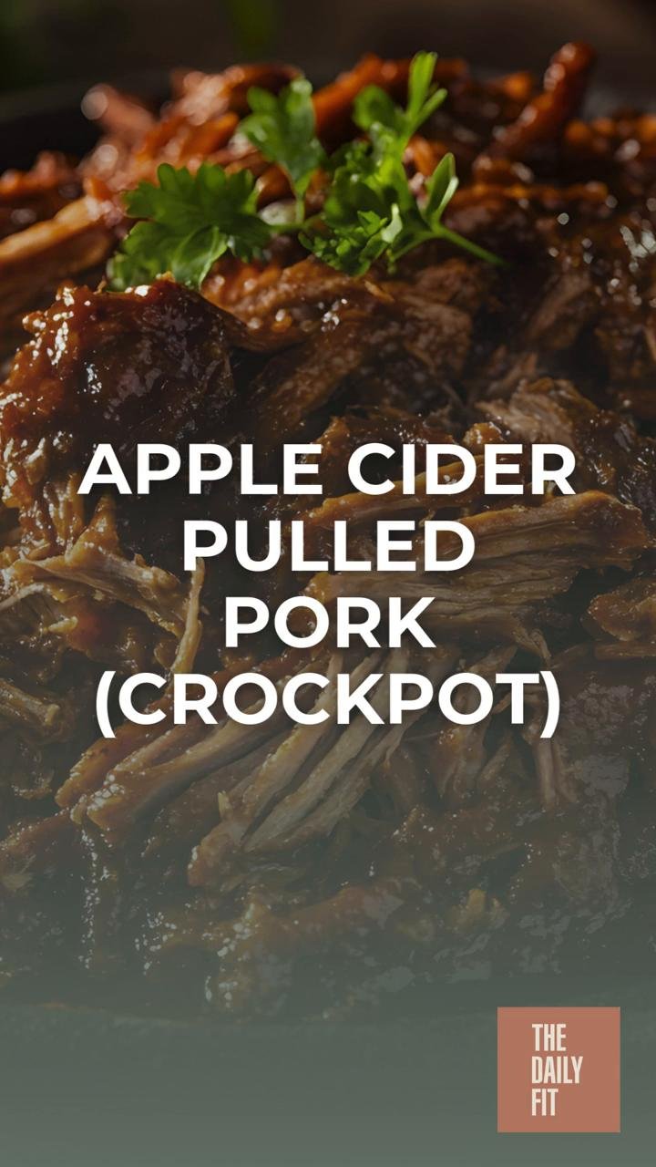 Apple Cider Pulled Pork (Crockpot)