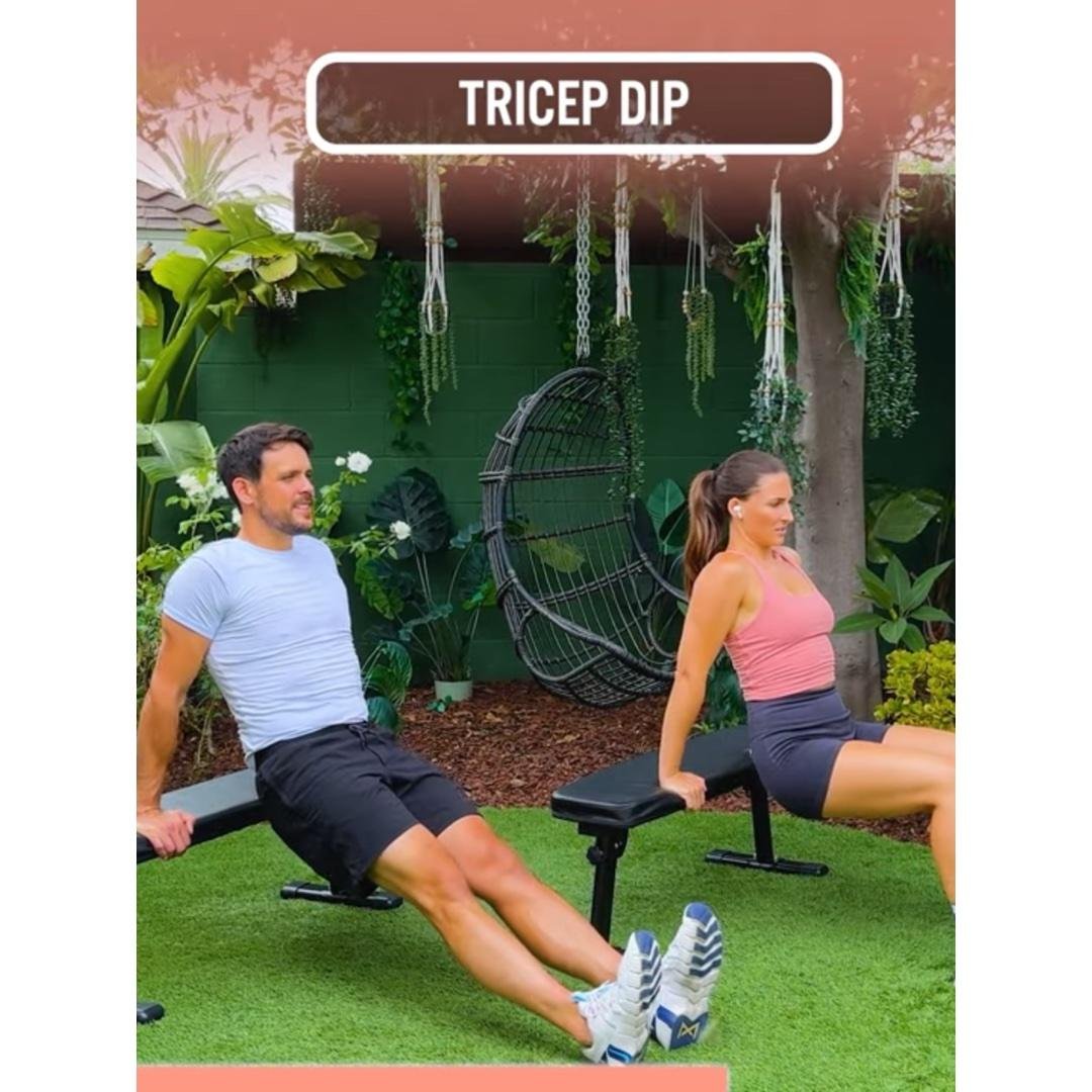 15 Min Full Body Bench Workout (To the Beat, No Jumping)