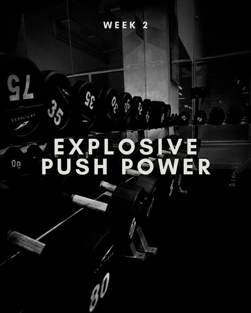 Week 2 – Upper Body Workout #1: Explosive Push Power