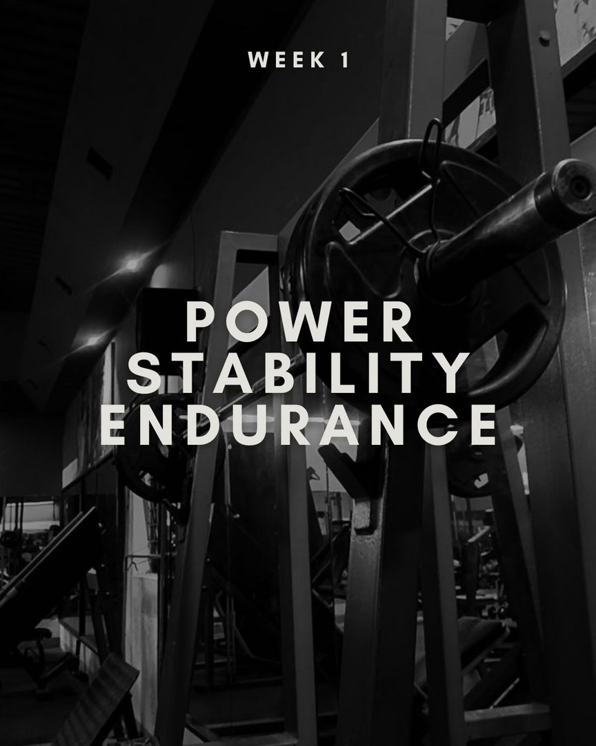 Week 1- Lower Body Workout #2 – Power, Stability, and Endurance