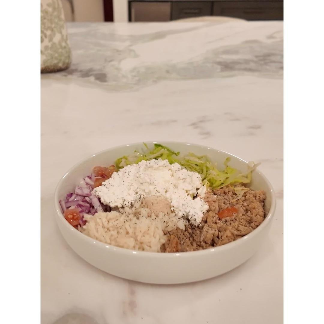 Ground chicken bowl 🥗