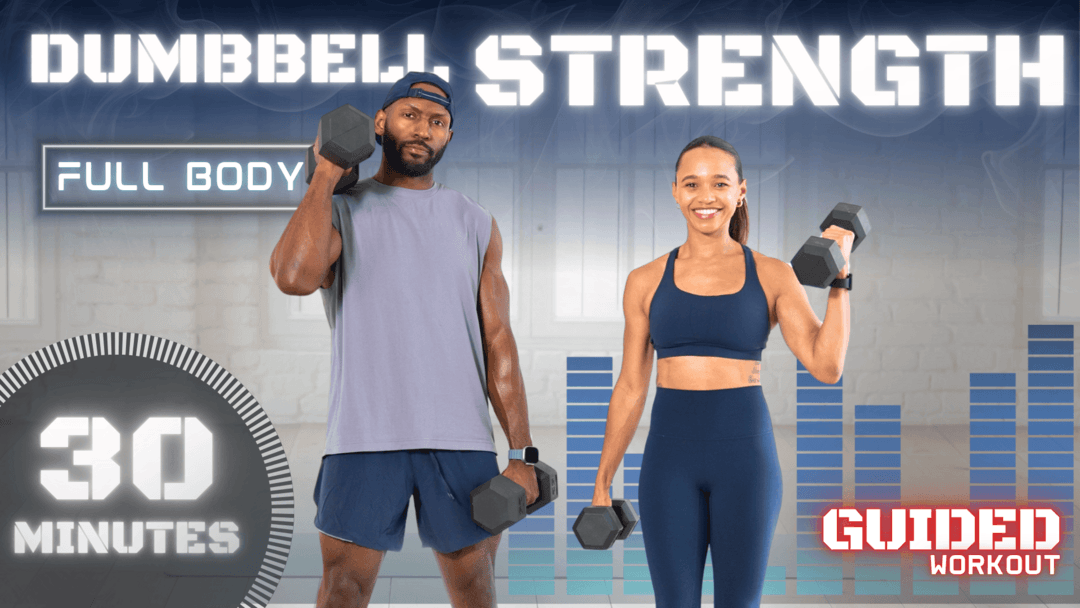 30 Minute Full Body Dumbbell Workout (Guided Audio Cues)