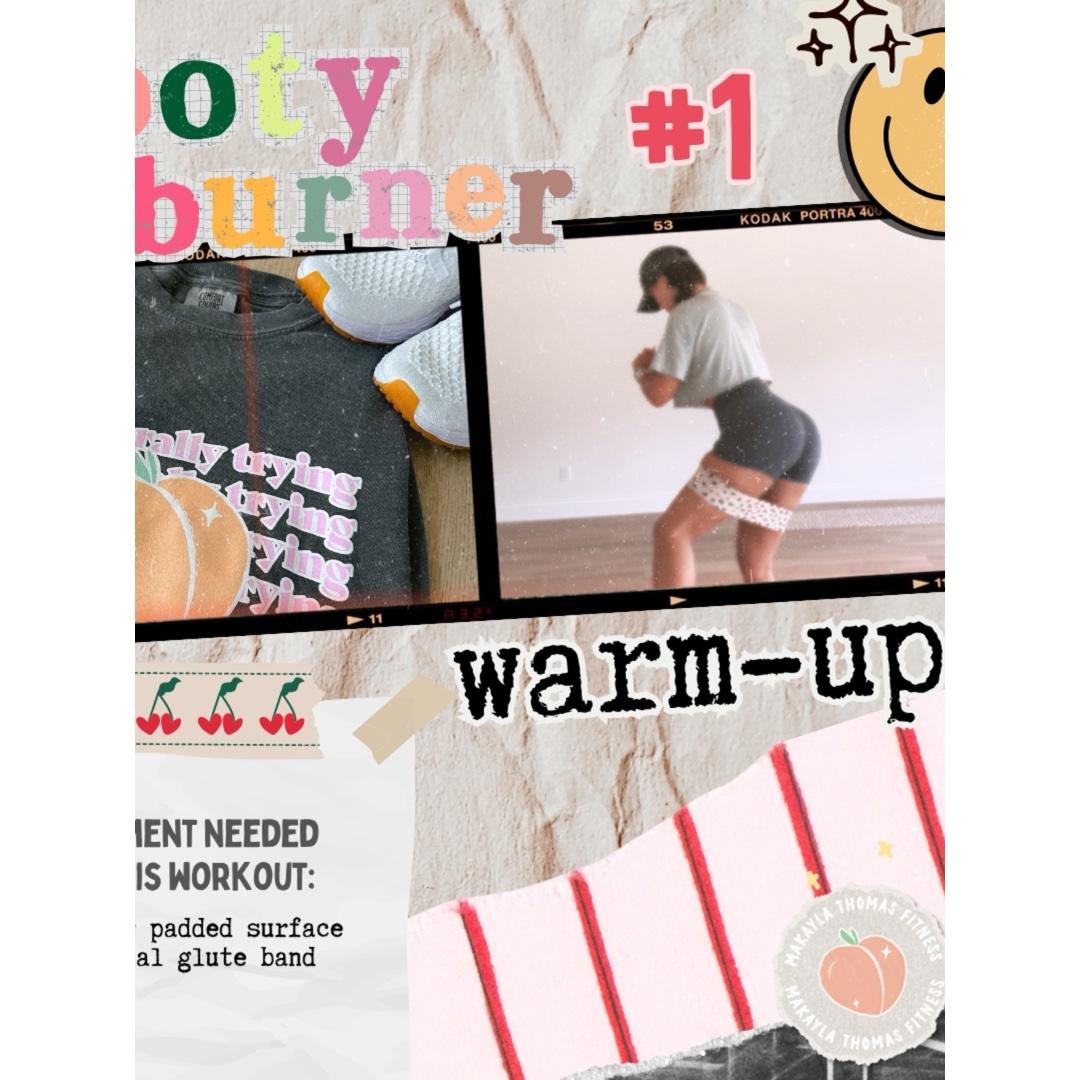 Diary of a Fit Girl—booty burner #1 (glute warmup)