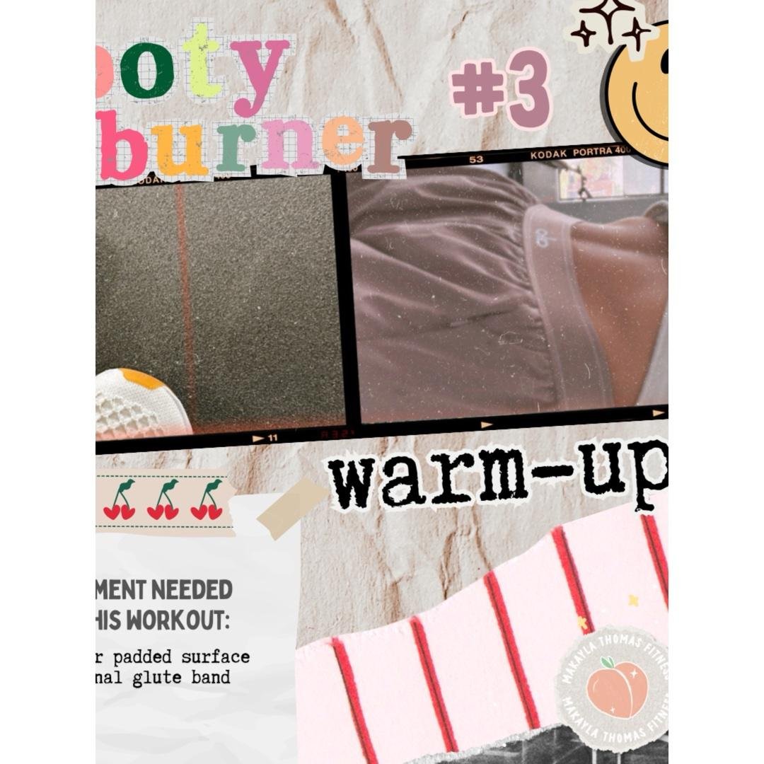 Dairy of a Fit Girl—booty burner #3 (glute warmup)