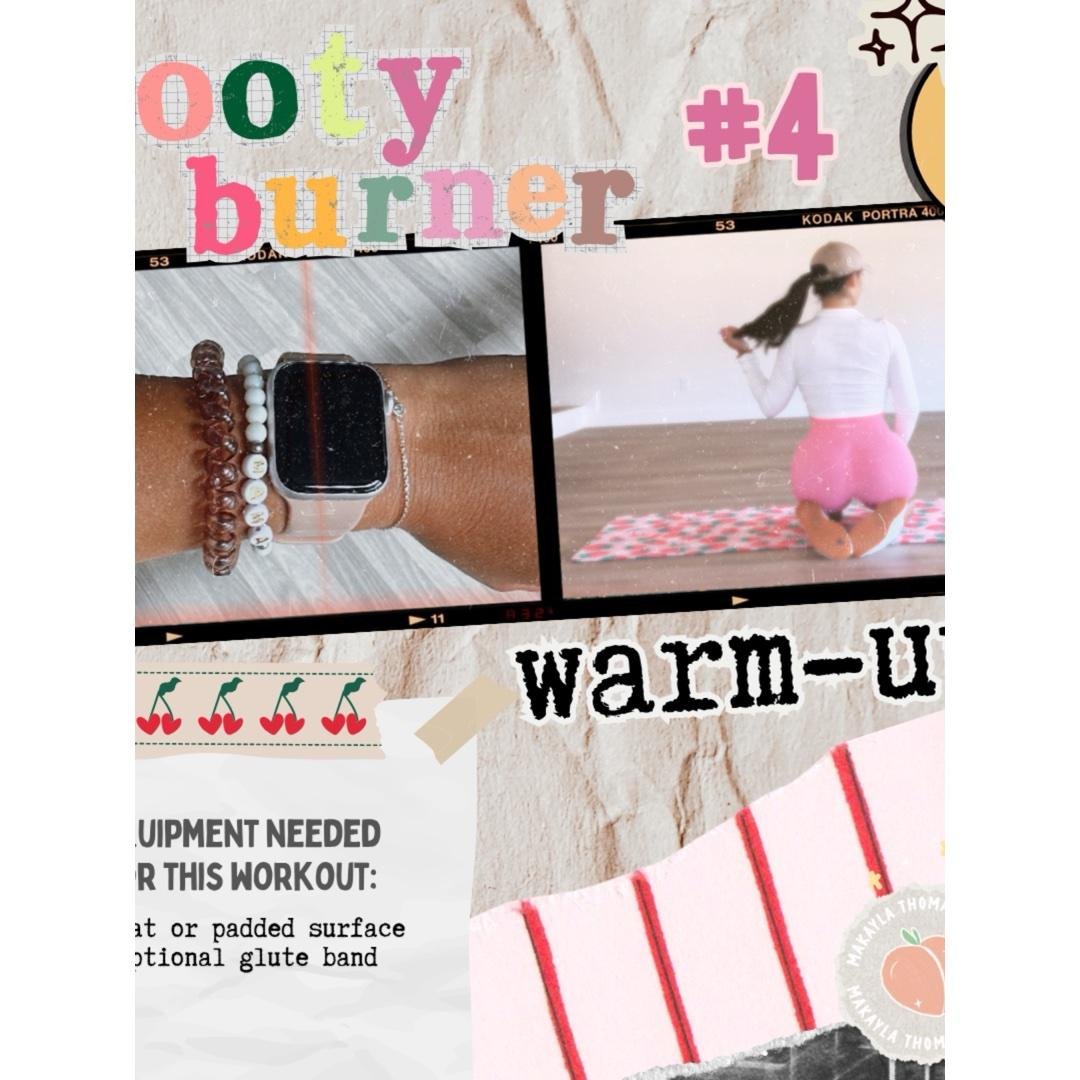 Diary of a Fit Girl—booty burner #4 (glute warmup)