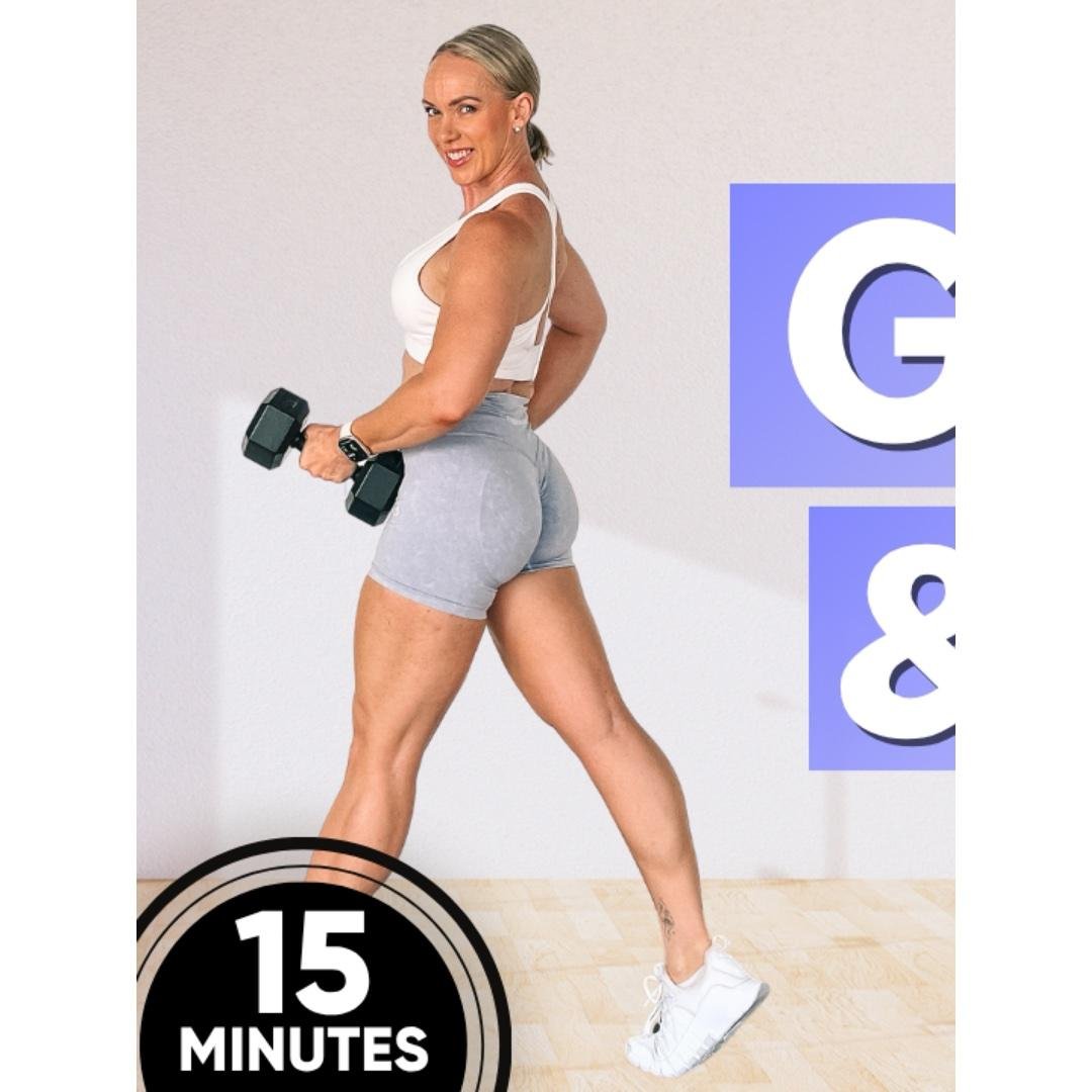 15 Min Glute & Core Sculpt (No Repeat)