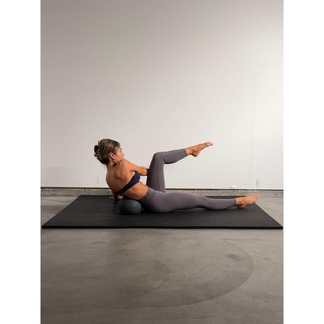 Over Ball Dumbbell Core Flow
