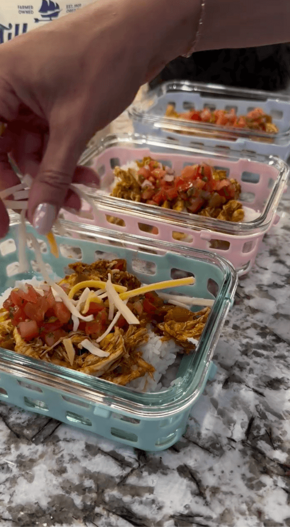 Crockpot Chicken Enchilada Bowls