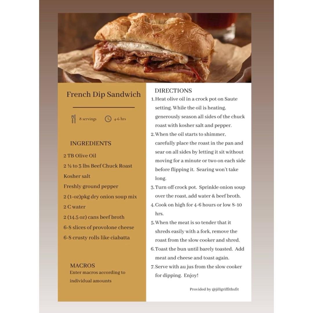 French dip sandwiches