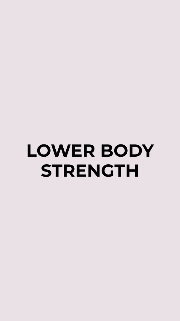 W28-31 Lower Body Strength