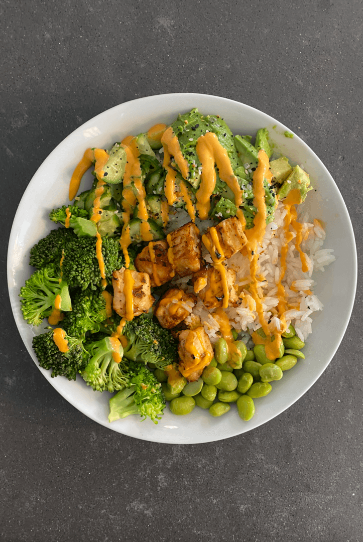 AIR FRYER SALMON BOWL