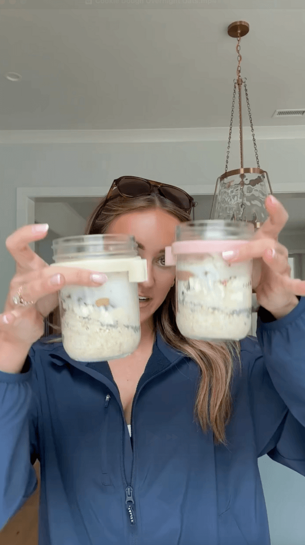 Viral Cookie Dough Overnight Oats