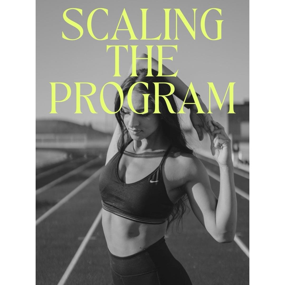 Scaling/Modifying The Program