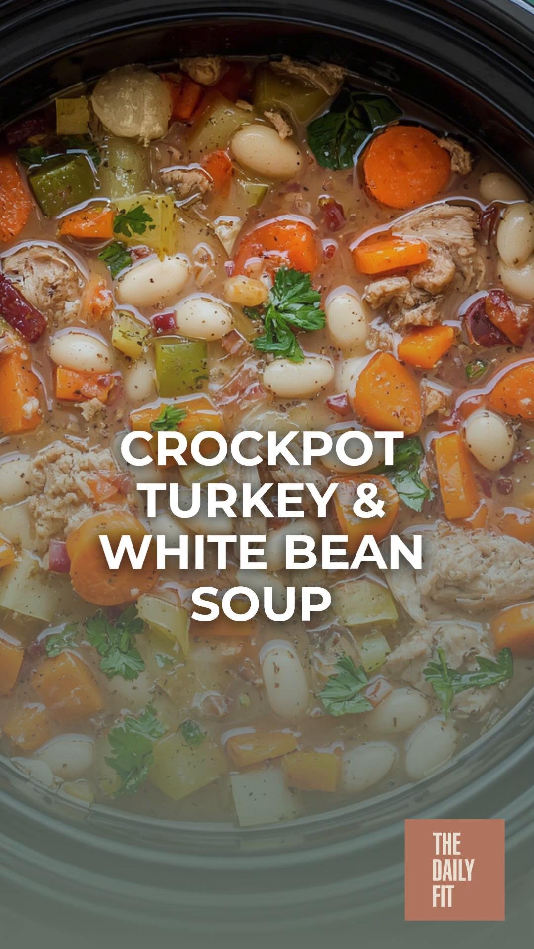 Turkey & White Bean Soup (Crockpot)