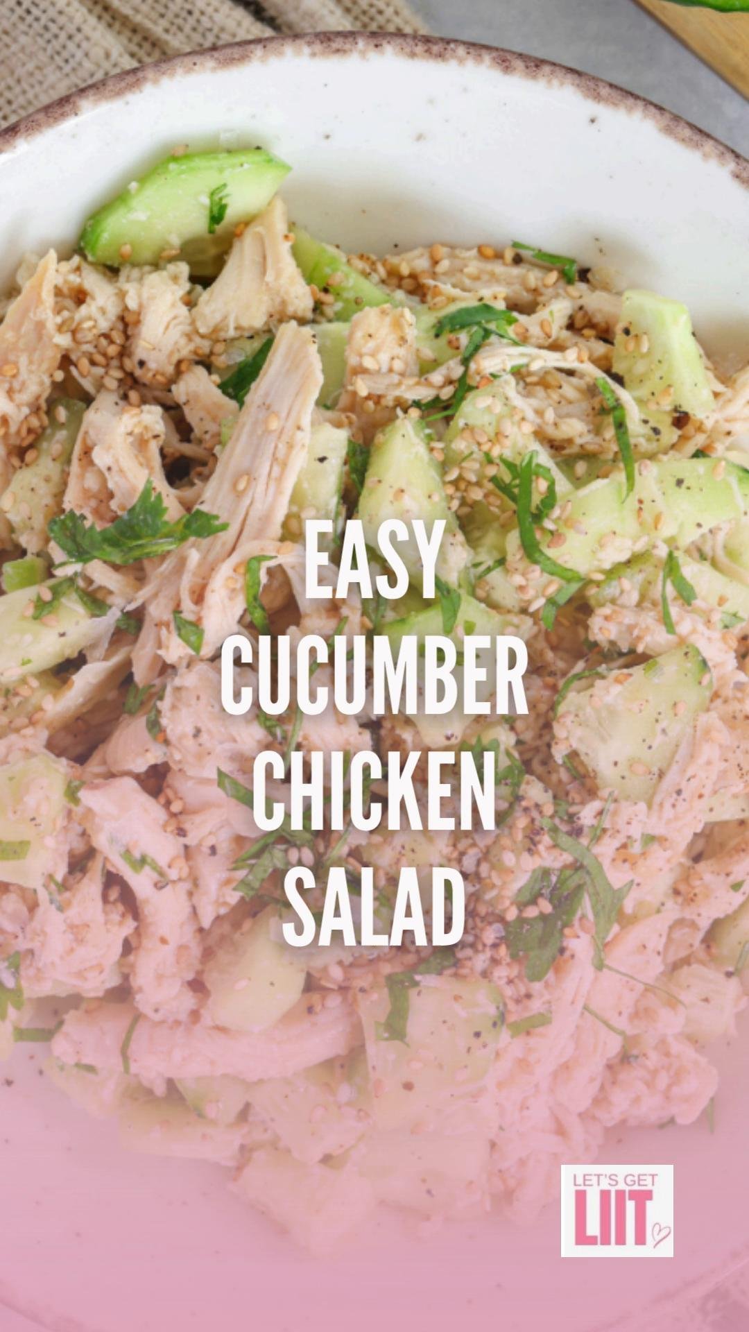 Easy Cucumber Chicken Salad