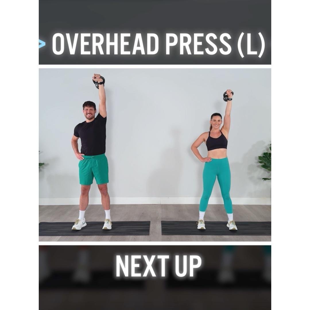 20 Minute Kettlebell HIIT Full Body Cardio + Strength (With Modifications)