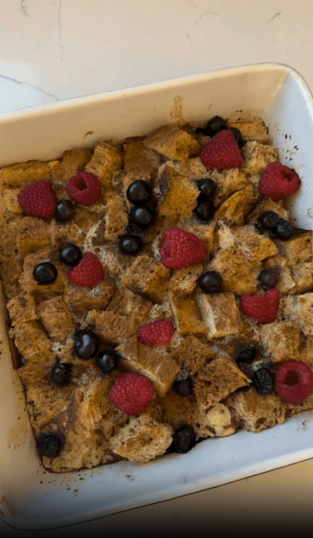 BAKED PROTEIN FRENCH TOAST