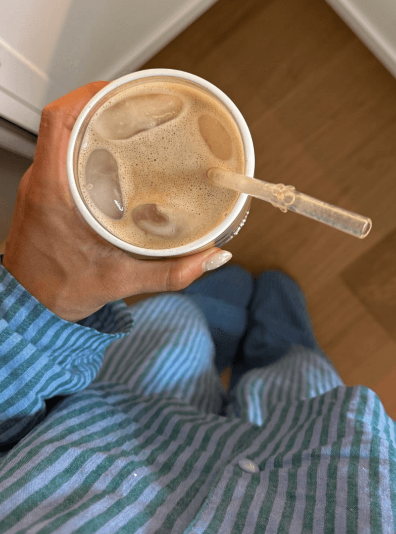 Blueberry Iced Latte